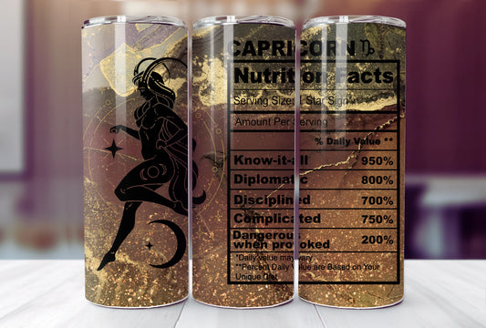20oz Zodiac Nutrition Tumbler (Choose your sign)